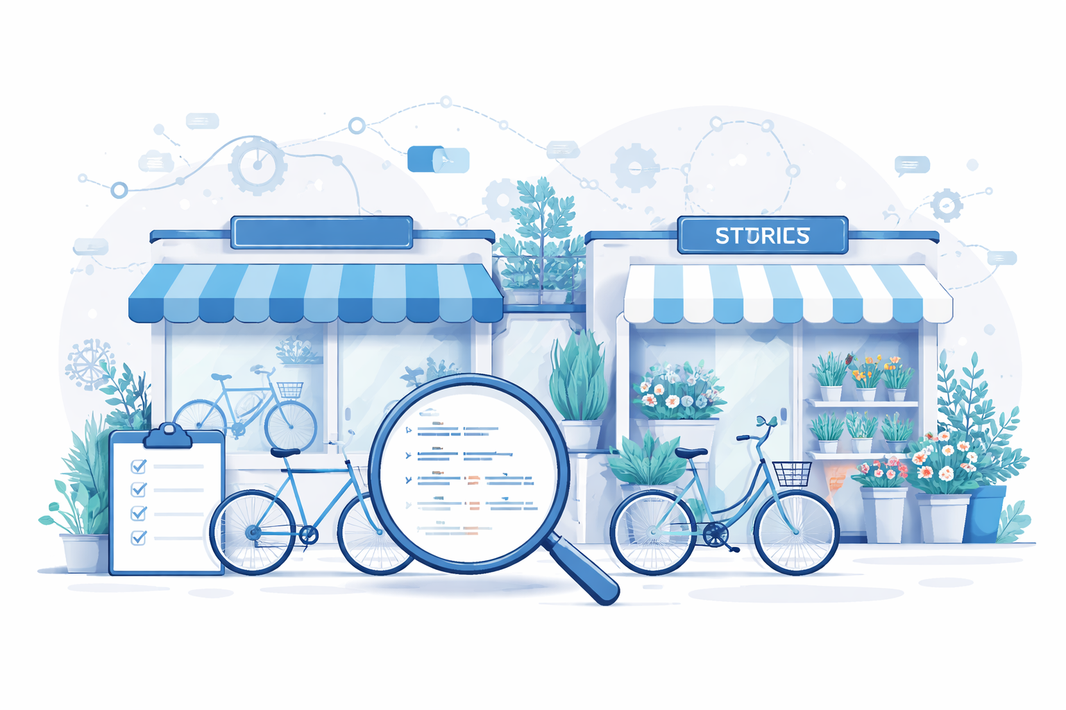 BicycleStore Florist Schema Markup JSON-LD für Fahrradgeschäft und Blumenladen