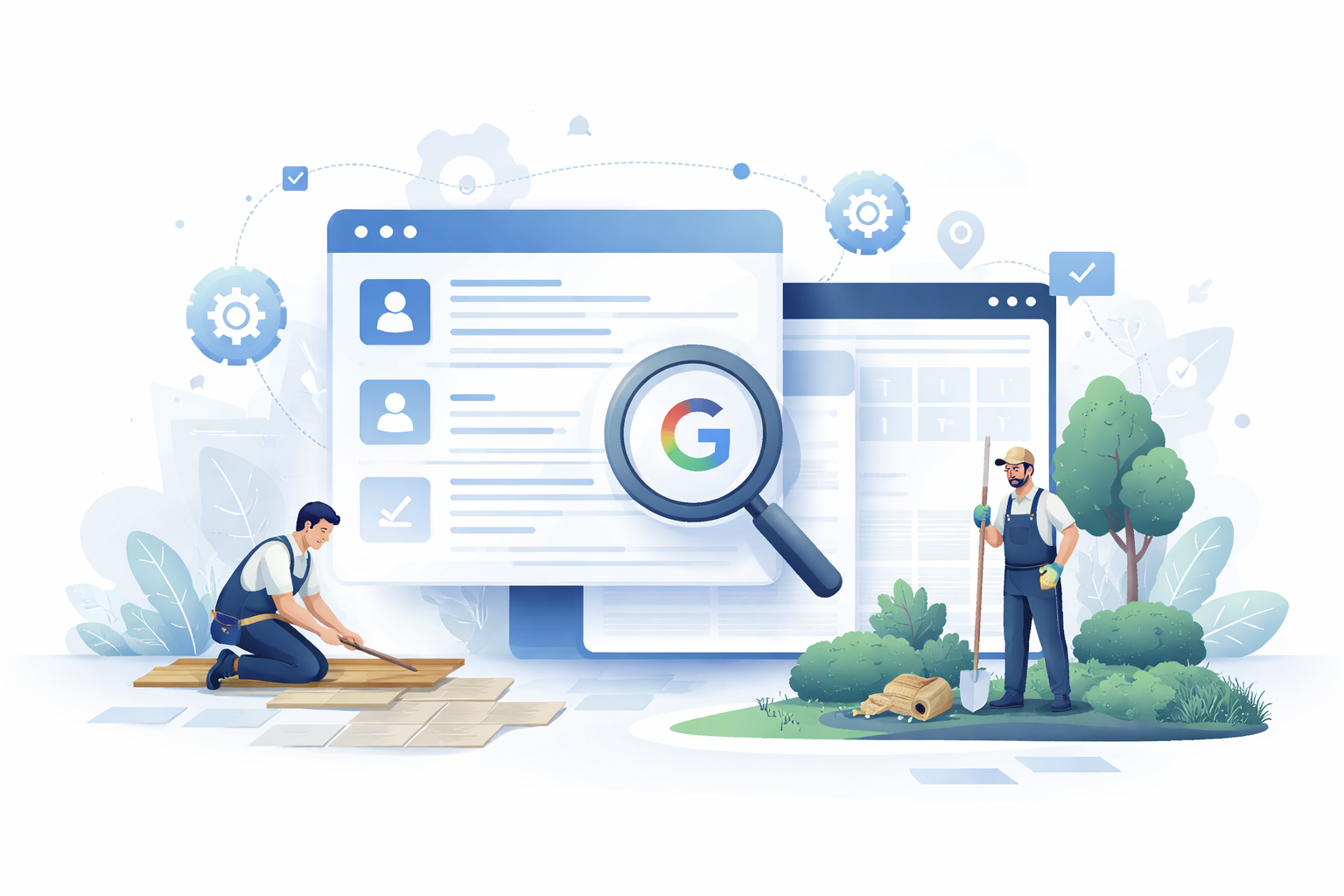 FlooringContractor und LandscapingBusiness Schema Markup für Google