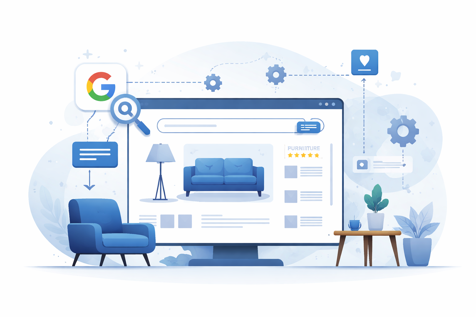 HomeGoodsStore FurnitureStore Schema Markup vertieft — Möbelhaus und Einrichtungsgeschäft für Google