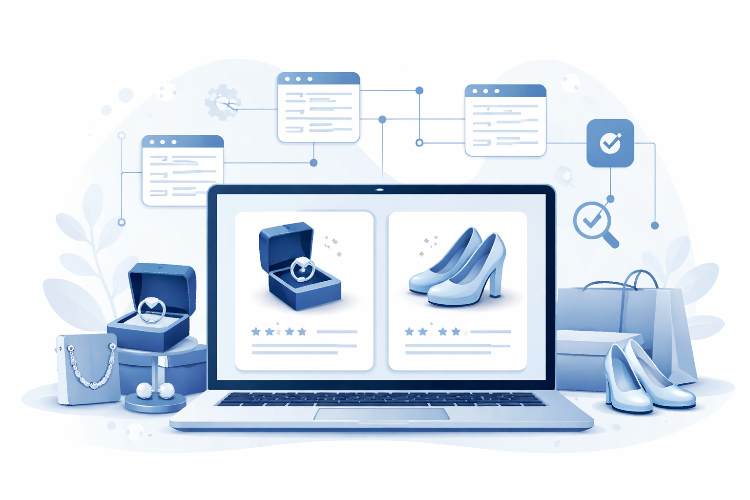 JewelryStore und ShoeStore Schema Markup JSON-LD für Juweliere und Schuhgeschäfte