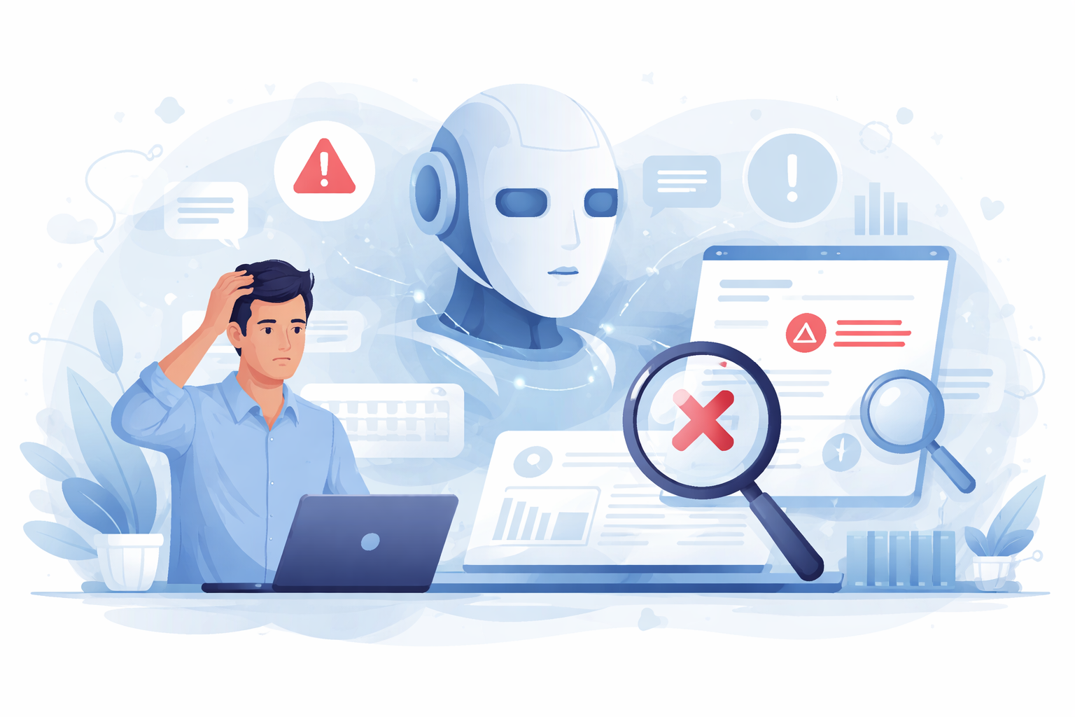 KI-Halluzinierung SEO falsche Informationen Unternehmen