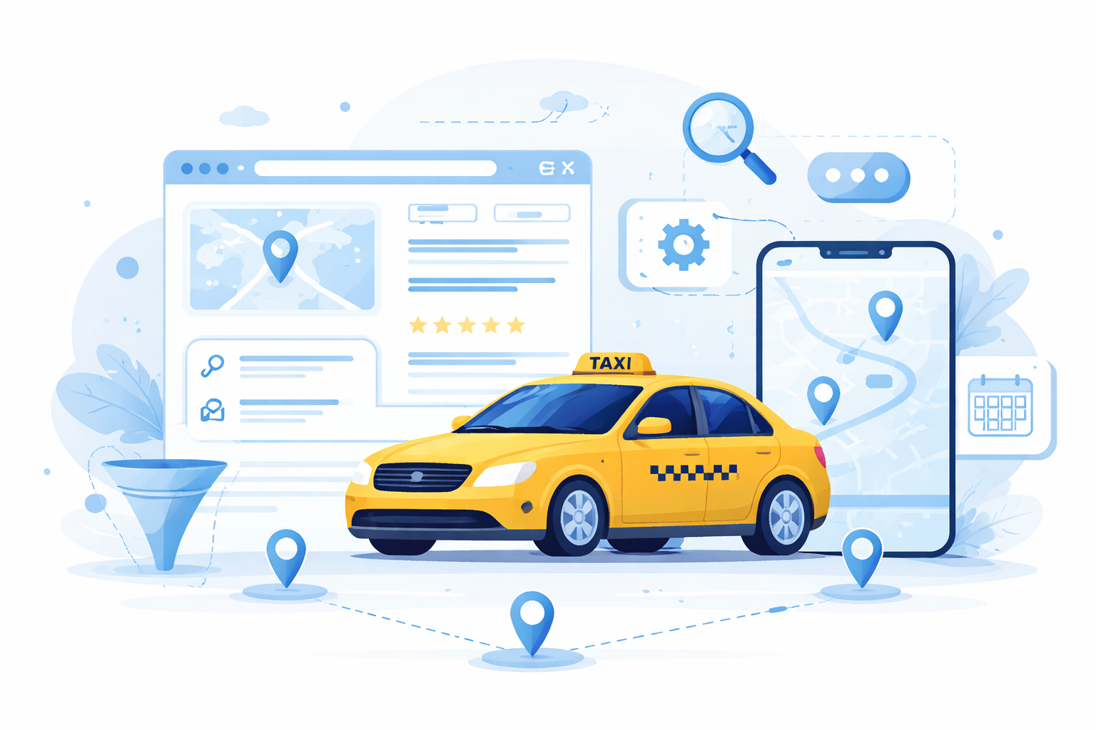TaxiReservation Schema Markup – buchbare Taxifahrten und Transfers für Google Rich Results