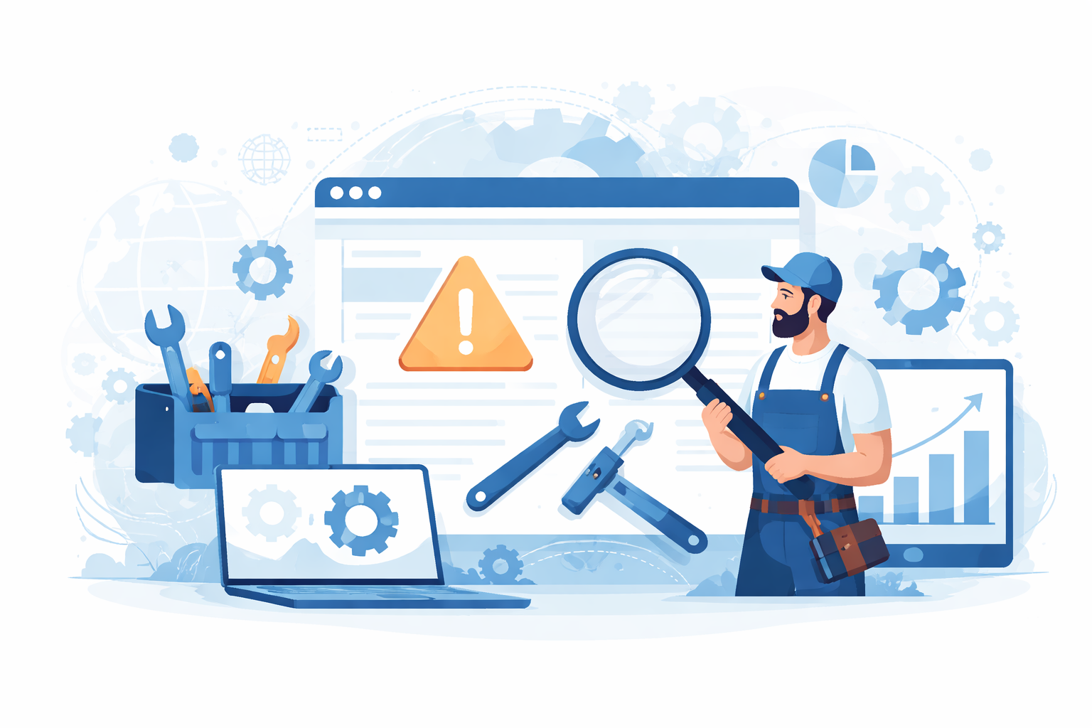 Website-Fehler bei Handwerkern erkennen und beheben